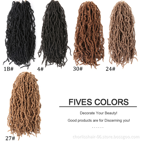 Natural 22 Inches Bobbi Boss Goddess Nu locks Wholesale Afro Faux Locs Twist Curly Synthetic Crochet Braiding Hair Extensions